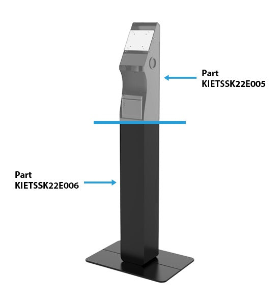 Element Kiosk Stand Floor BASE BLK FOR SSK-E22 V2