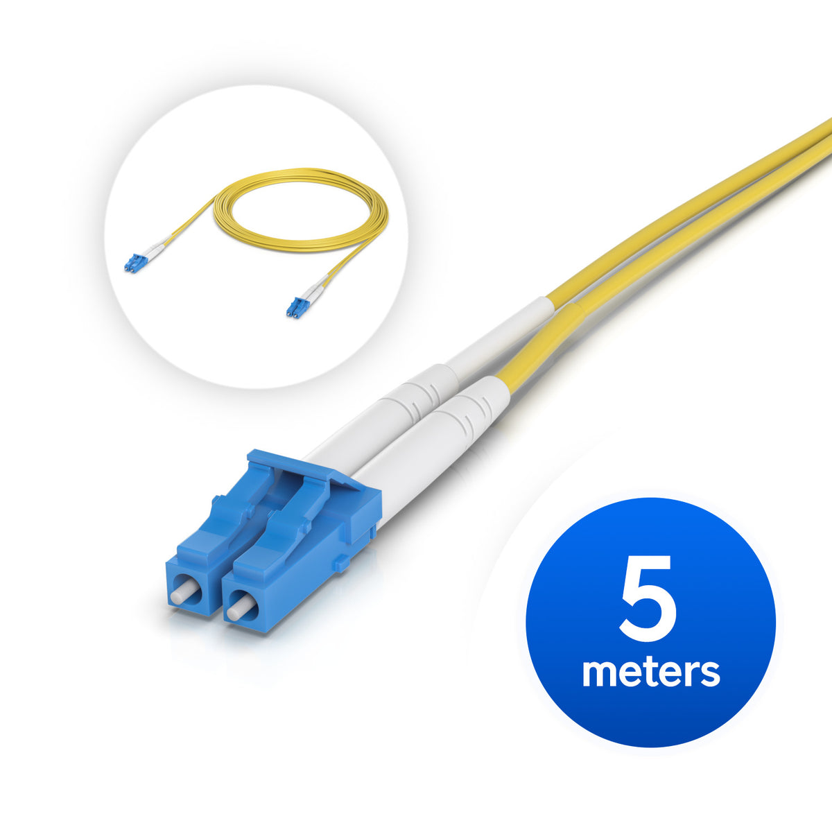 Ubiquiti OS2 Duplex LC UPC Fiber Patch Cable (UACC-OFC-S2-LULU-5M)