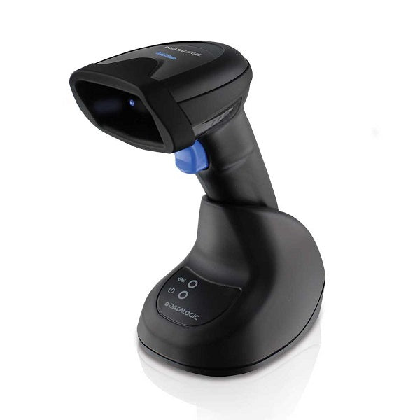 Datalogic Scanner Kit, QuickScan QBT2500, 2D MP Imager, USB/Bluetooth, Black (Includes scanner, base station and USB cab