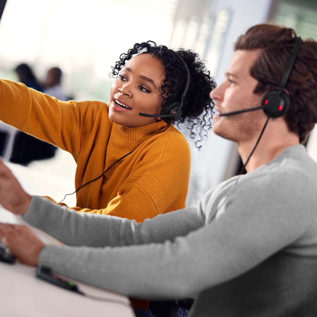 Jabra Engage 50 II Mono Teams Corded USB-C/A Headset, Best Headset for Clear Customer Calls Ultra-Lightweight Hearing Pr