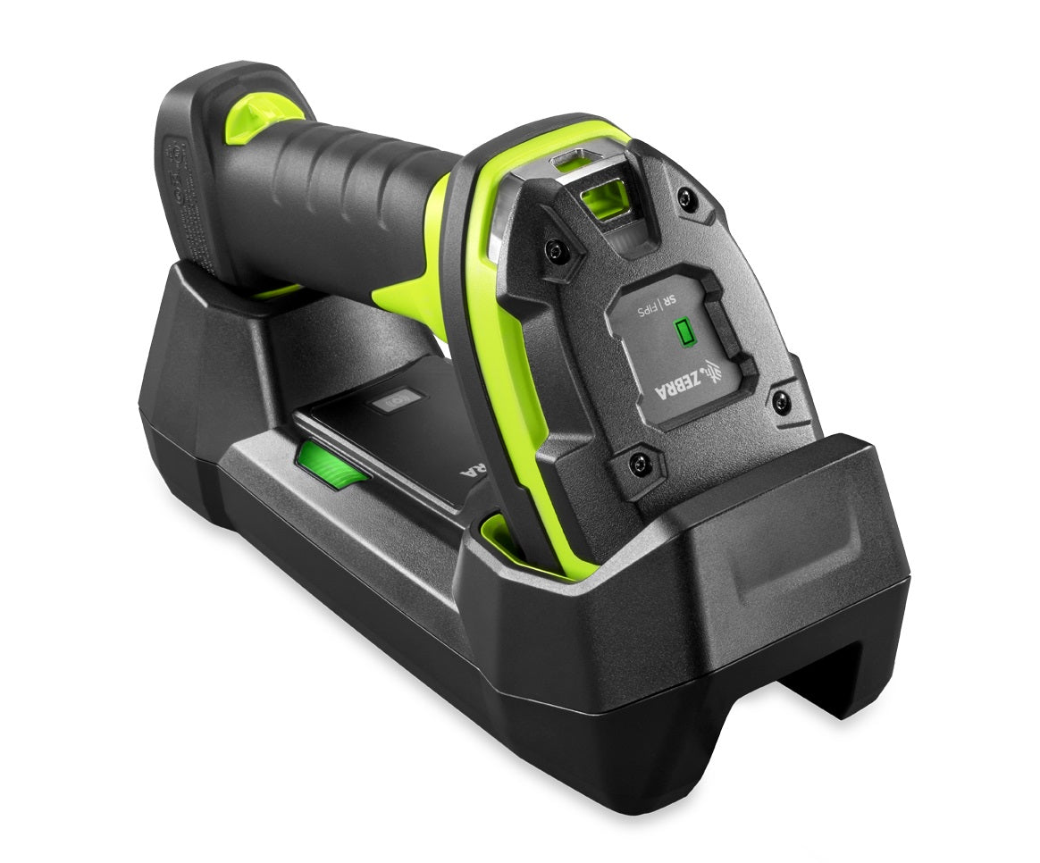 Zebra LI3678 Black/Industrial Green Standard Range 1D Handheld Rugged Barcode Scanner Kit – Scanner, Shielded USB Cable,
