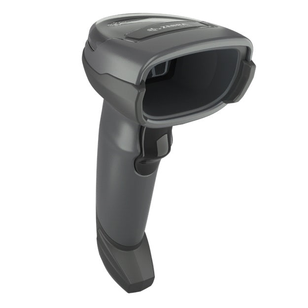 Zebra DS4608 Black Standard Range 1D/2D Handheld Corded Barcode Scanner Kit - Scanner, Shielded USB Cable & Stand Includ