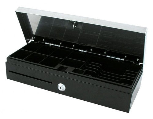 VPOS Cash Drawer, Fliptop, 6 Note/8 Coin, 24V, Black