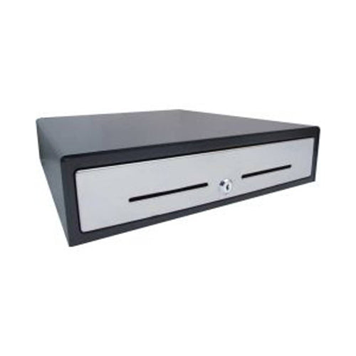 VPOS Cash Drawers VPOS CASH Drawer EC350 4 NOTE 8 COIN 24V Black Stainless Steel Front