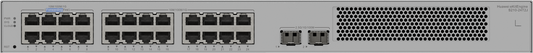 Huawei eKit S210-24T2J Switch - 24*10/100/1000BASE-T ports, 2*2.5GE SFP ports, built-in AC power,