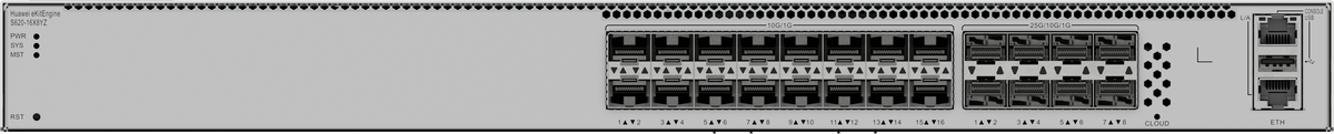 Huawei eKit S620-16X8YZ Switch - 16 x 10GE SFP+ ports, 8 x 25GE SFP28 ports