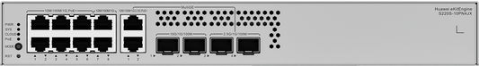 Huawei eKit S220S-10PN4JX Switch - 6 x 10/100/1000BASE-T PoE+ ports, 2 x 10/100/1000BASE-T ports,