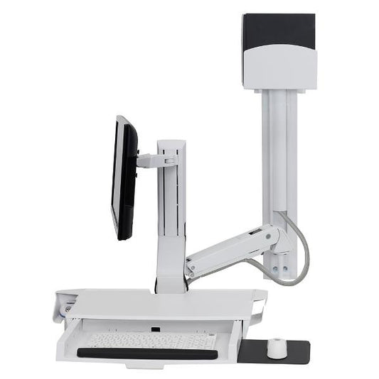 Ergotron Sit-stand SV Combo ARM W/pan + S/cpu WHI