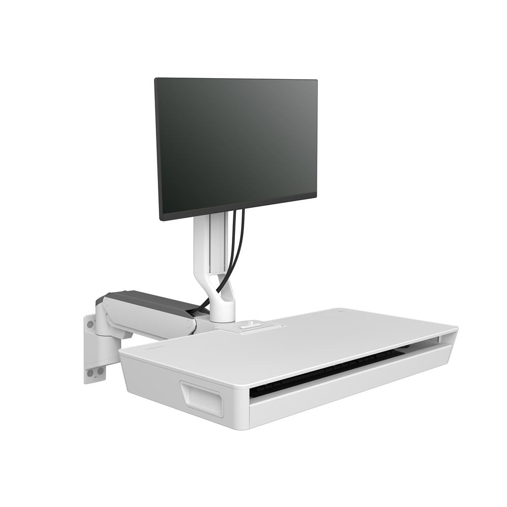 Ergotron Carefit Combo ARM WITH Worksurface SNOW