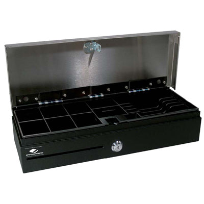 APG Cash Drawer E3600 Fliptop 6 Notes / 8 Coins with Epson Hardwired Interface in Black