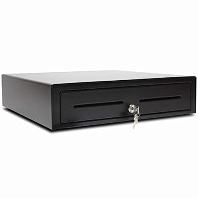 APG Cash Drawer Vasario 4 Notes / 8 Coins with Ethernet Interface, Painted Front and Dual Media in Black