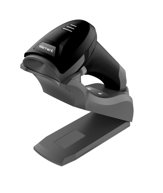 Element Barcode Scanner P303BT, 2D, Cordless Bluetooth, Black