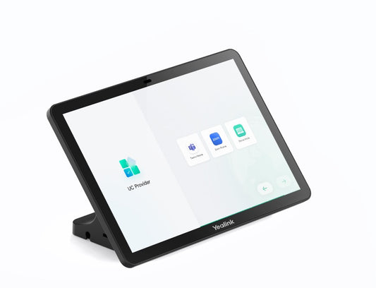 Yealink CTP25 touch panel, MeetingBar A20 compatibility, 10.1in IPS touchscreen, Android 13, Teams Rooms control, USB-C 