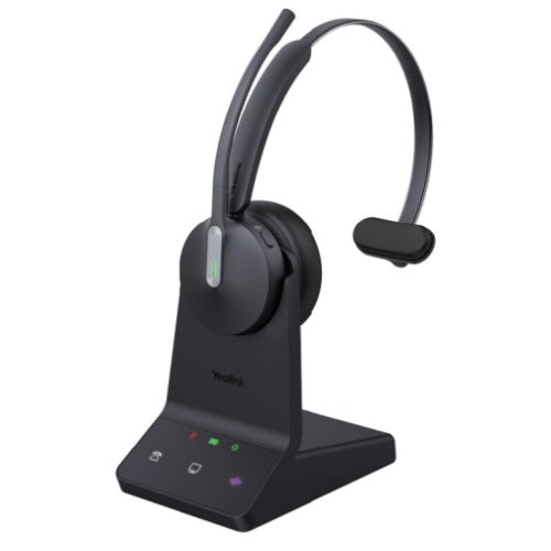Yealink WH64 Hybrid Mono with Charging Stand, enhanced noise‑cancelling microphone technology, dual connectivity, UC pla