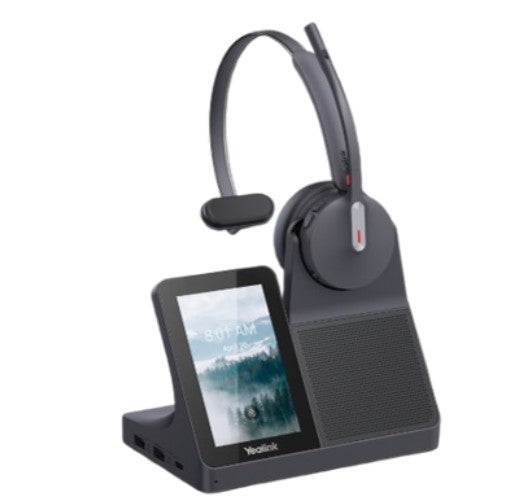 Yealink WH64 Mono Workstation, Yealink WH64 Workstation is an industry-leading DECT wireless headset with dual/single-ea
