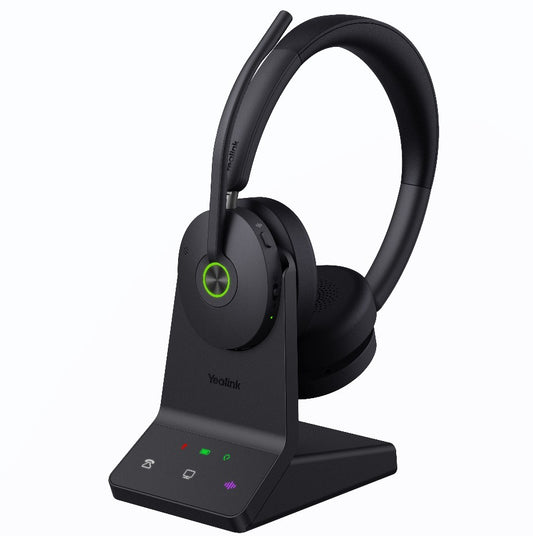 Yealink WH68 Dual UC DECT & Bluetooth Wireless Technology, 4-Mic Hybrid ANC, 4-Mic Noise Cancellation, All-Day-Wearing C