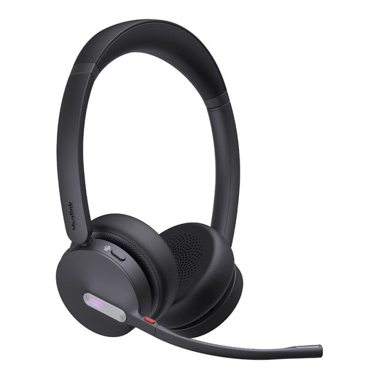 Yealink WHD642 DECT wireless headset, dual-ear headset, DECT Bluetooth hybrid, Teams certified, Acoustic Shield 2.0, 200