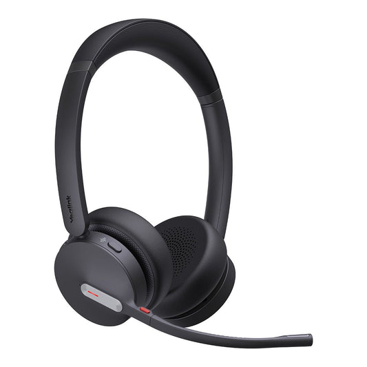 Yealink WHD642 DECT wireless UC headset, dual-ear headset, DECT Bluetooth hybrid, UC, Acoustic Shield 2.0, 200m range, 1