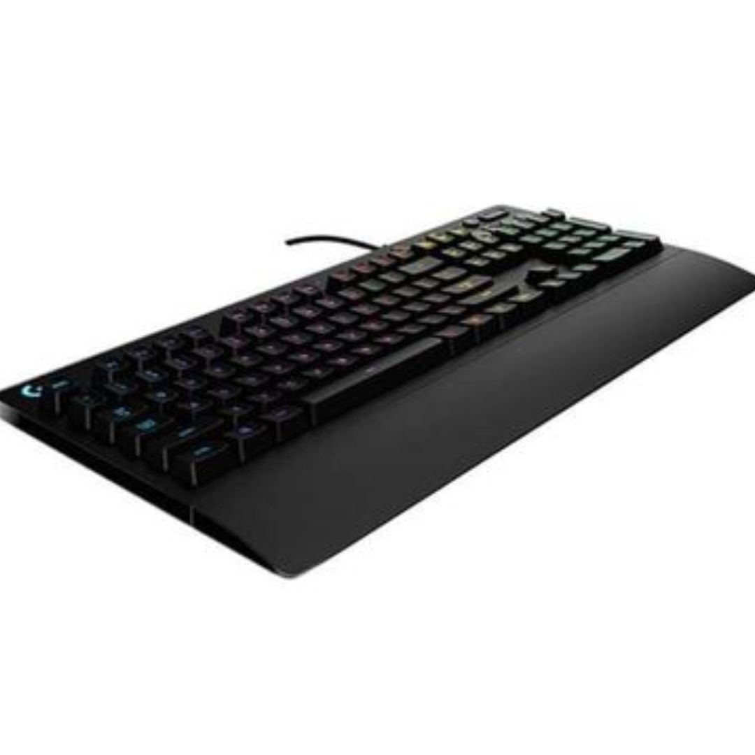 Logitech G213 Prodigy RGB Gaming Keyboard, 16.8 Million Lighting Colors Mech-Dome Backlit Keys Dedicated Media Controls 