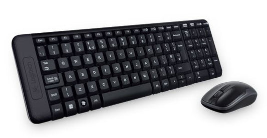 Logitech MK220 Wireless Keyboard & Mouse Combo Much smaller design, same keys 2.4 GHz 128-bit AES encryption Fewer batte