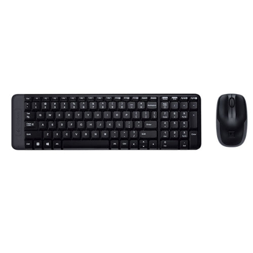 Logitech MK220 Wireless Keyboard & Mouse Combo Much smaller design, same keys 2.4 GHz 128-bit AES encryption Fewer batte