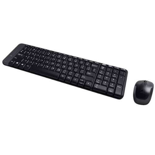 Logitech MK220 Wireless Keyboard & Mouse Combo Much smaller design, same keys 2.4 GHz 128-bit AES encryption Fewer batte