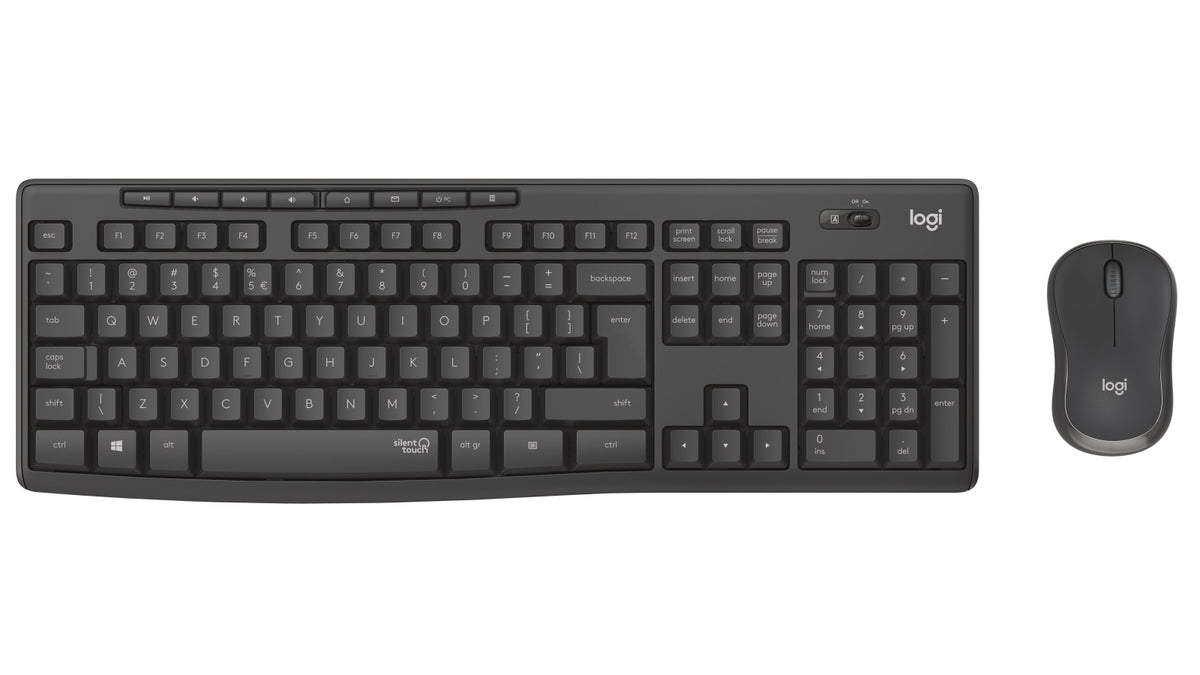 Logitech MK295 Wireless SILENT KEYBOARD AND MOUSE COMBO, 2.4GHZ USB RECEIVER - 1YR WTY