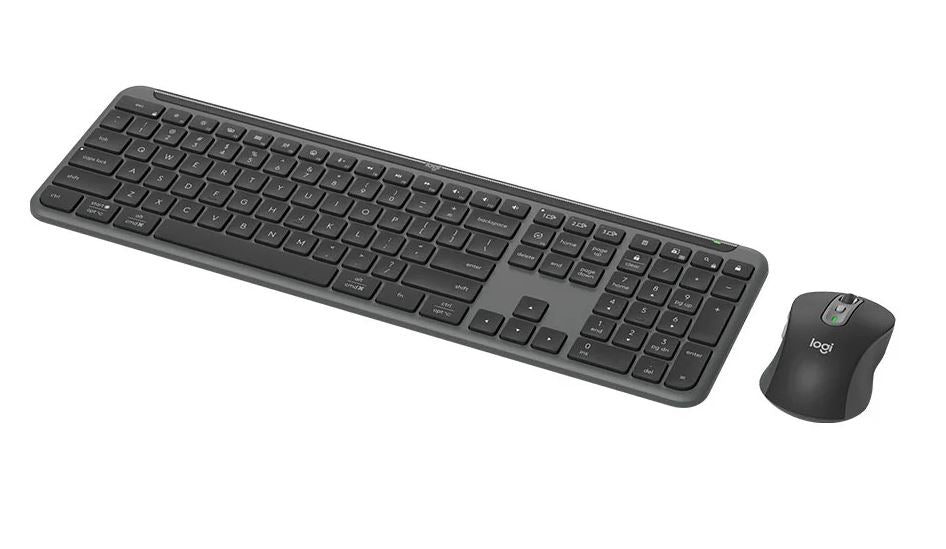 Logitech SIGNATURE SLIM COMBO MK950 -Graphite Keyboard Full-size layout with number pad Mouse 1000 DPI 1-Year Limited Ha