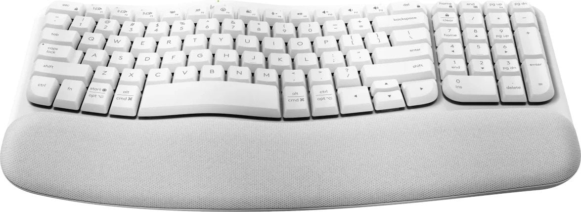 Logitech Ergo Series Wave Keys Wireless Ergonomic Keyboard (Off-white)