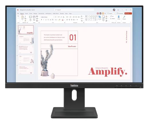 Lenovo ThinkVision E24-40 23.8"/24" 100Hz FHD IPS Monitor 1920x1080 16:9 4ms Height Adjust Tilt