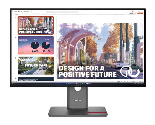 Lenovo ThinkVision P27QD-40 27" QHD Monitor IPS 2560x1440 16:9 Height Adjustable Tilt Swivel