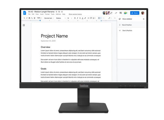 Lenovo ThinkVision S22-4E 21.5" FHD IPS Monitor 1920x1080 100Hz 16:9 4ms Anti-Glare Titl VGA