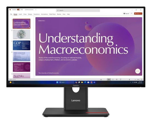 Lenovo ThinkVision T24D-40 23.8"/24" 120Hz FHD IPS Monitor USB-C Dock 100W DP Height Adjust Tilt
