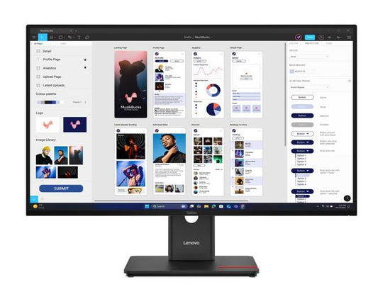 Lenovo ThinkVision T32UD-40 31.5"/32" 60Hz UHD IPS Monitor 4K 3840x2160 16:9 Height Adjustable