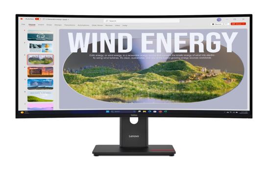 Lenovo ThinkVision T34WD-40 34" 120Hz WQHD Monitor 1500R Curve 4K 3440x1440 21:9 Height