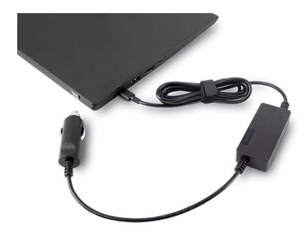 Lenovo 65W USB-C DC Travel Adapter Laptop Car Charger 1.8m Cable 140g Lightweight for Lenovo