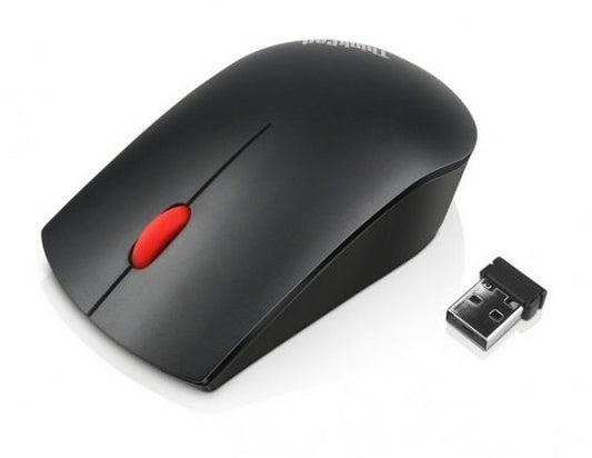 Lenovo Essentials Compact Wireless Mouse - 2.4 GHz Wireless via Nano USB, 1000 DPI, Optical