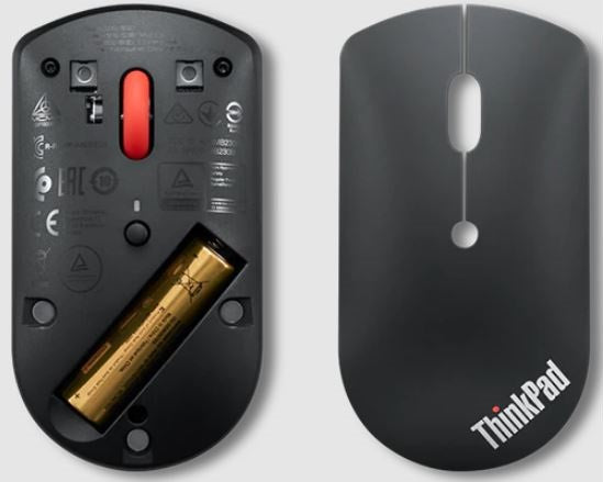 Lenovo ThinkPad Bluetooth Silent Mouse - Dual-Host Bluetooth 5.0 to Switch Between 2 Devices,DPI