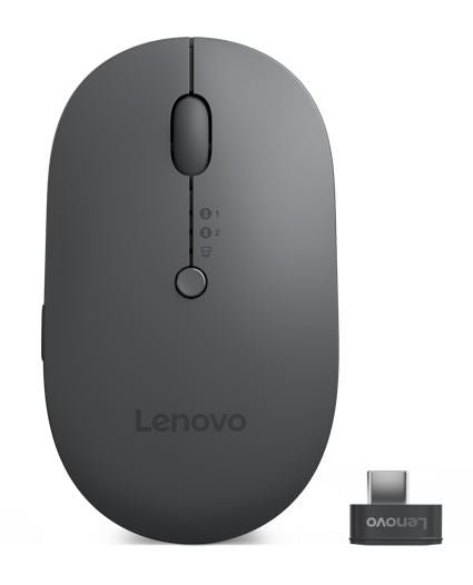 Lenovo Mouse Universal Ambidextrous Bluetooth + USB Type-C Optical 2400 DPI Up to 3 months of
