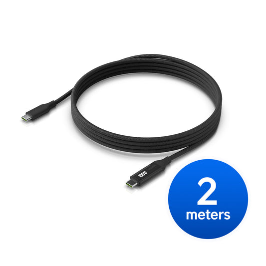 Ubiquiti USB-C Cable with Charge Display (UACC-Cable-USB-100W-2M-BK)