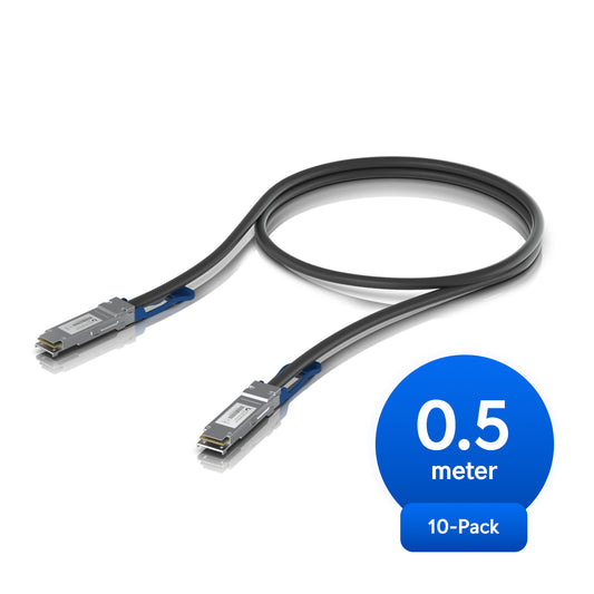 Ubiquiti 100G Direct Attach Cable (UACC-DAC-QSFP28-0.5M-10)