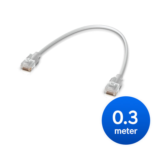Ubiquiti UniFi Etherlighting Patch Cable (UACC-Cable-Patch-EL-0.3M-W)