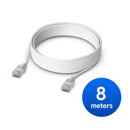 Ubiquiti UniFi Etherlighting Patch Cable (UACC-Cable-Patch-EL-8M-W)