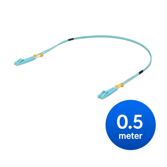 Ubiquiti MultiMode 10 Gbps OM3 Duplex LC Cable (UACC-OFC-MM-0.5M)