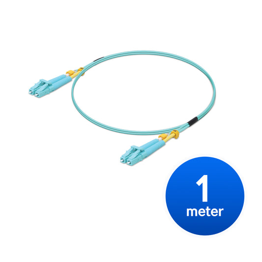 Ubiquiti MultiMode 10 Gbps OM3 Duplex LC Cable (UACC-OFC-MM-1M)