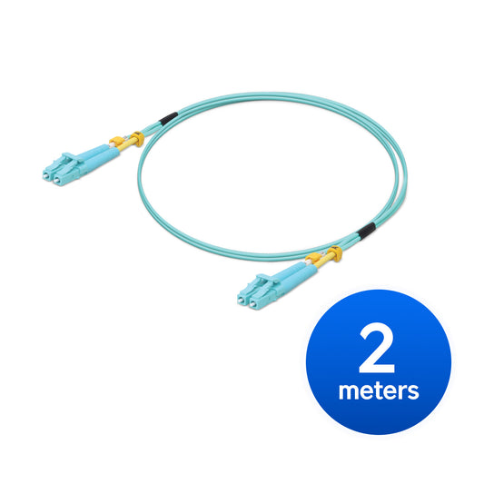 Ubiquiti MultiMode 10 Gbps OM3 Duplex LC Cable (UACC-OFC-MM-2M)