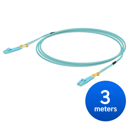 Ubiquiti MultiMode 10 Gbps OM3 Duplex LC Cable (UACC-OFC-MM-3M)