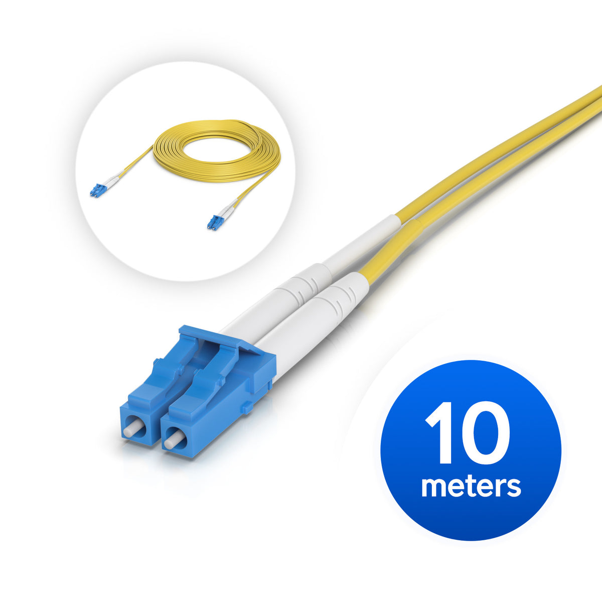 Ubiquiti OS2 Duplex LC UPC Fiber Patch Cable (UACC-OFC-S2-LULU-10M)