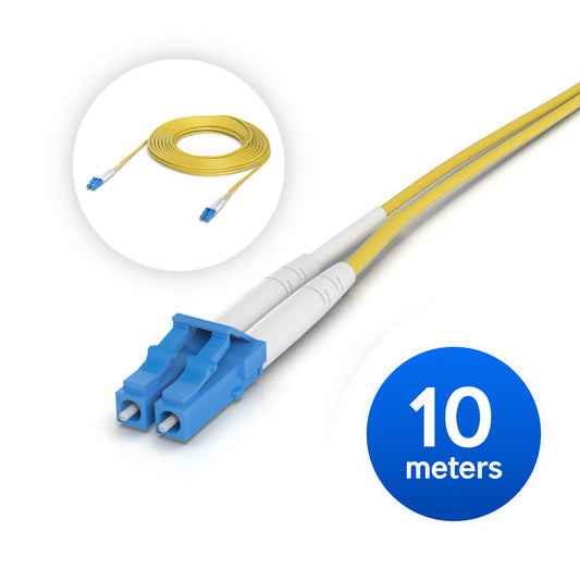 Ubiquiti OS2 Duplex LC UPC Fiber Patch Cable (UACC-OFC-S2-LULU-10M)
