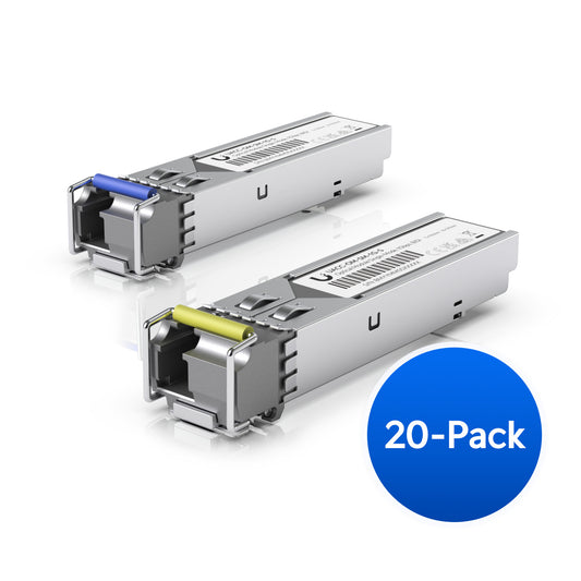 Ubiquiti UFiber1 Gbps Bidirectional Single-Mode SFP Module (UACC-OM-SM-1G-S-20)